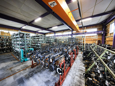 リサイクル部品保管倉庫